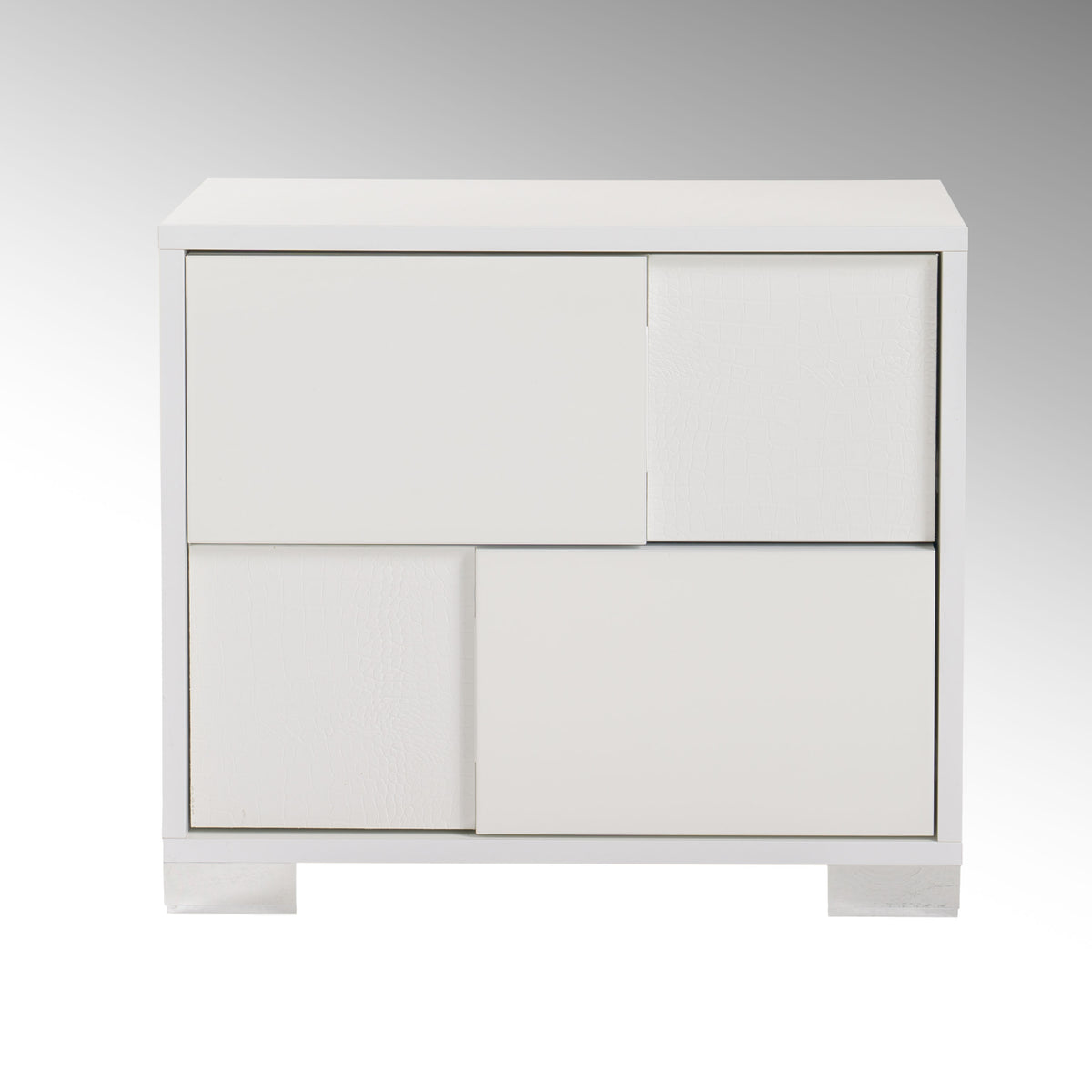 Monza Italian Modern White Nightstand