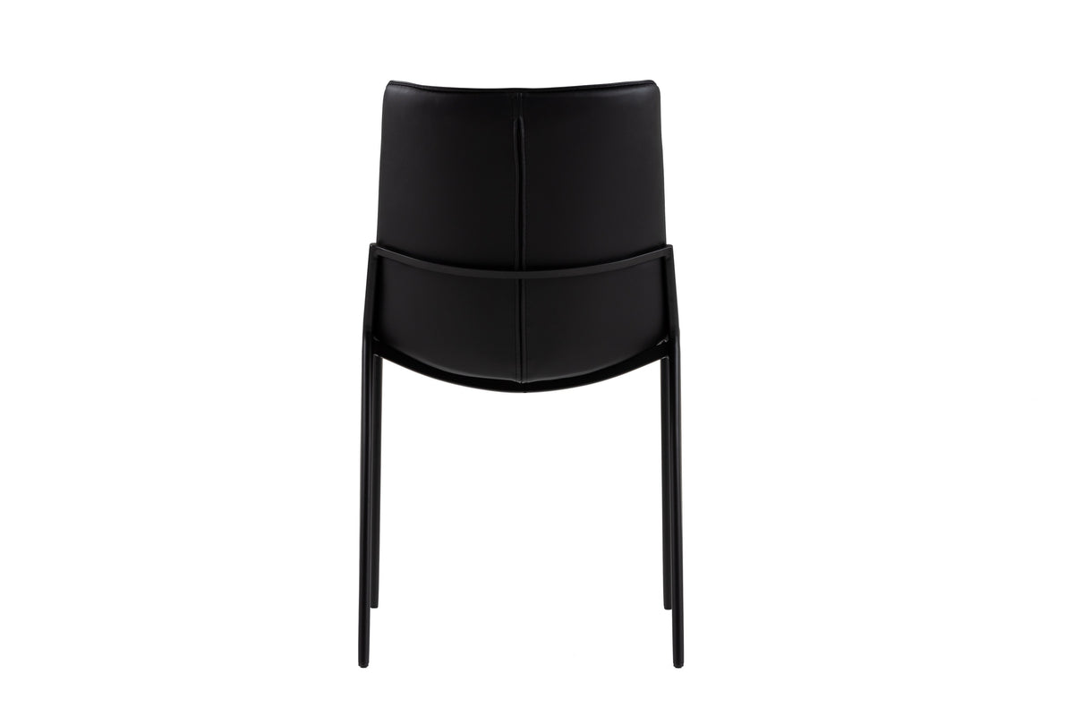 Murray - Modern Black Vegan Leather Dining Chair (Set of 2)