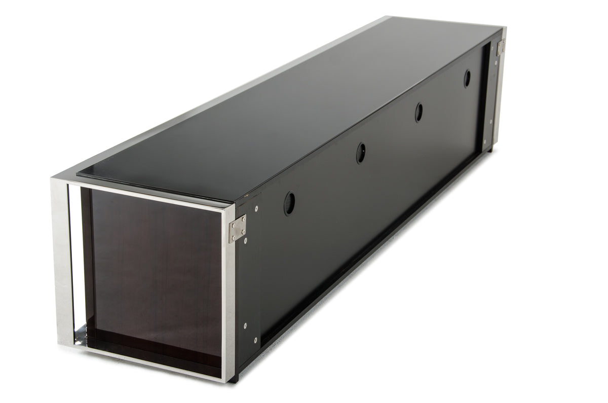 Noble Modern Ebony Lacquer Tv Entertainment Center