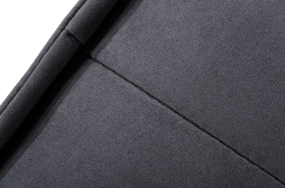 Nolden - Waterproof Dark Grey Fabric Ottoman