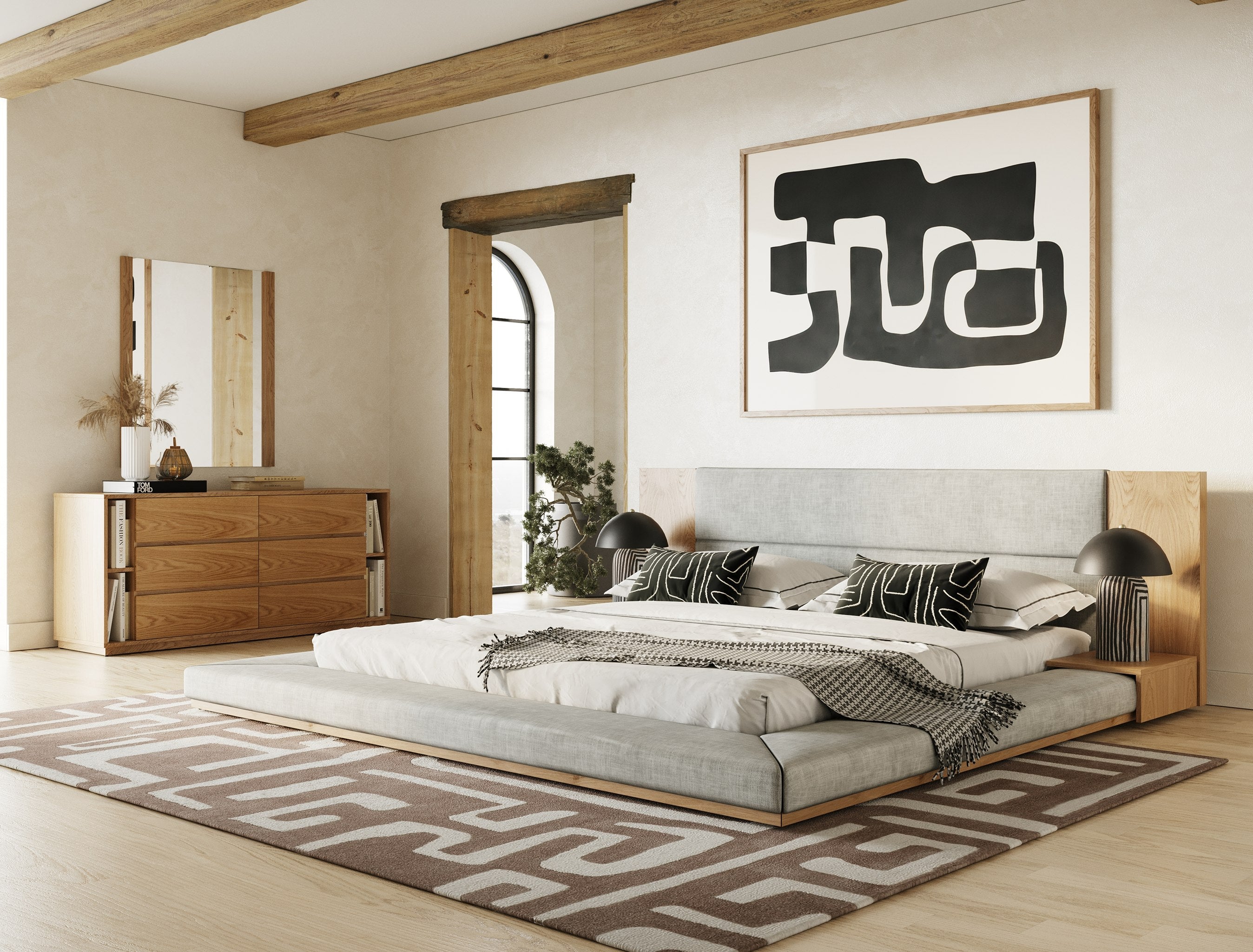 Nova Domus Jagger Modern Natural Oak Mirror