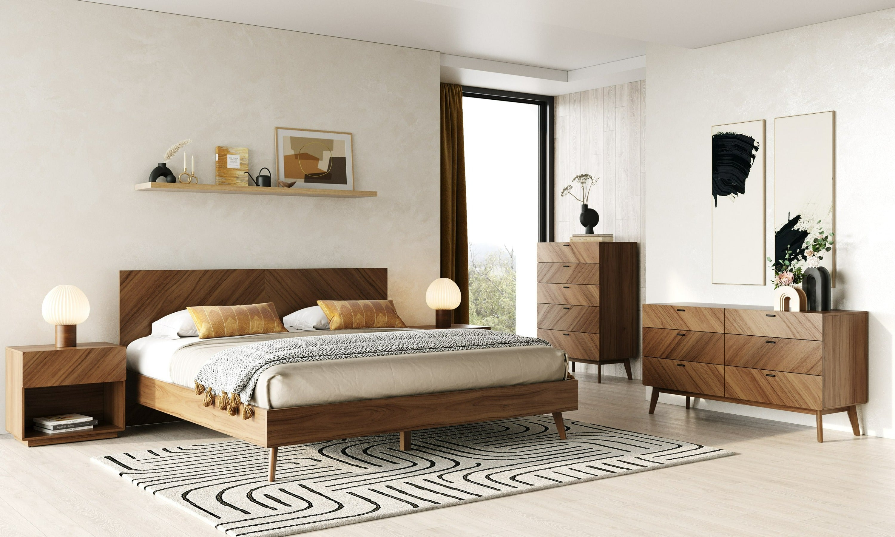 Nova Domus Kamela- Modern Walnut Chest