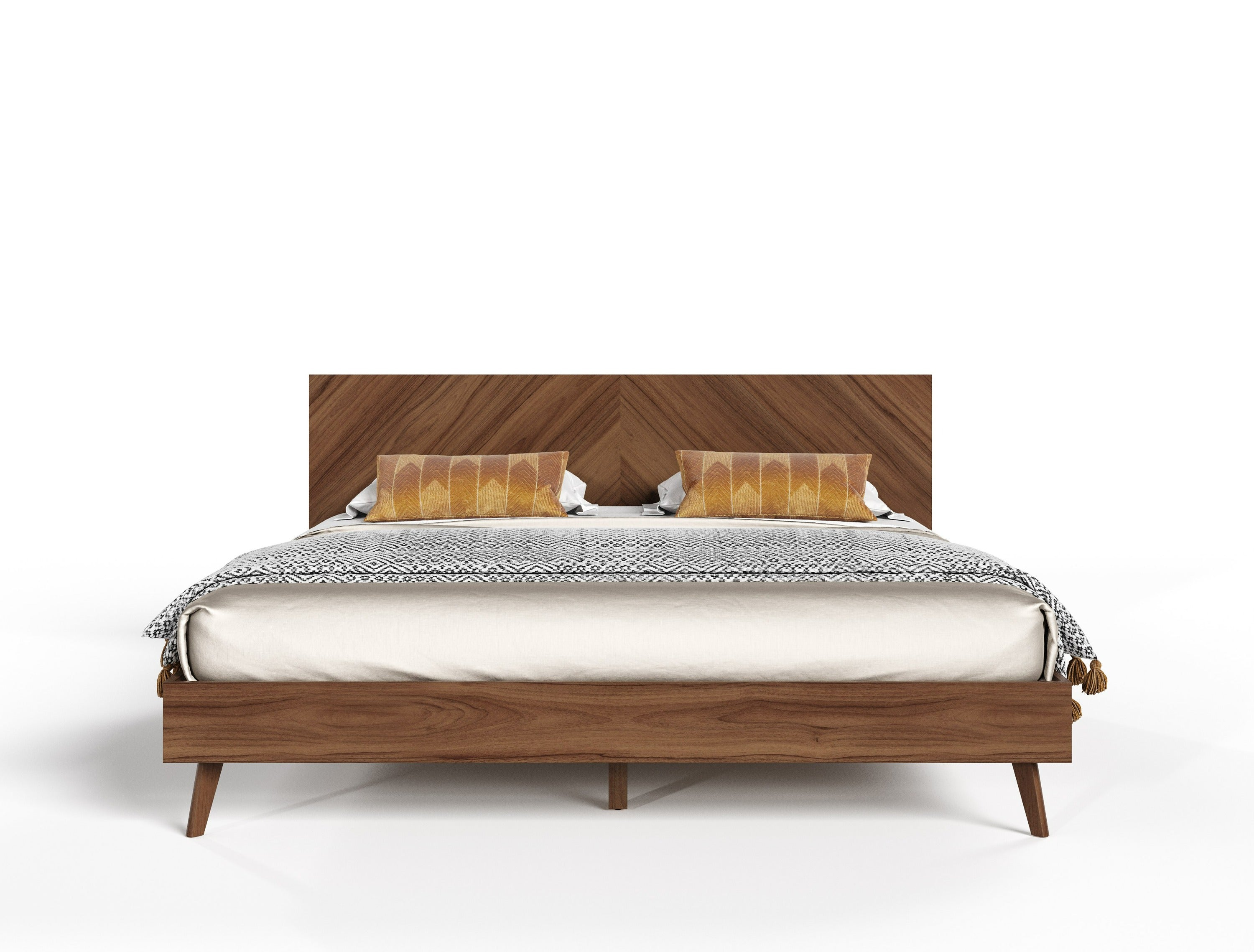 Nova Domus Kamela -Modern Walnut Bed