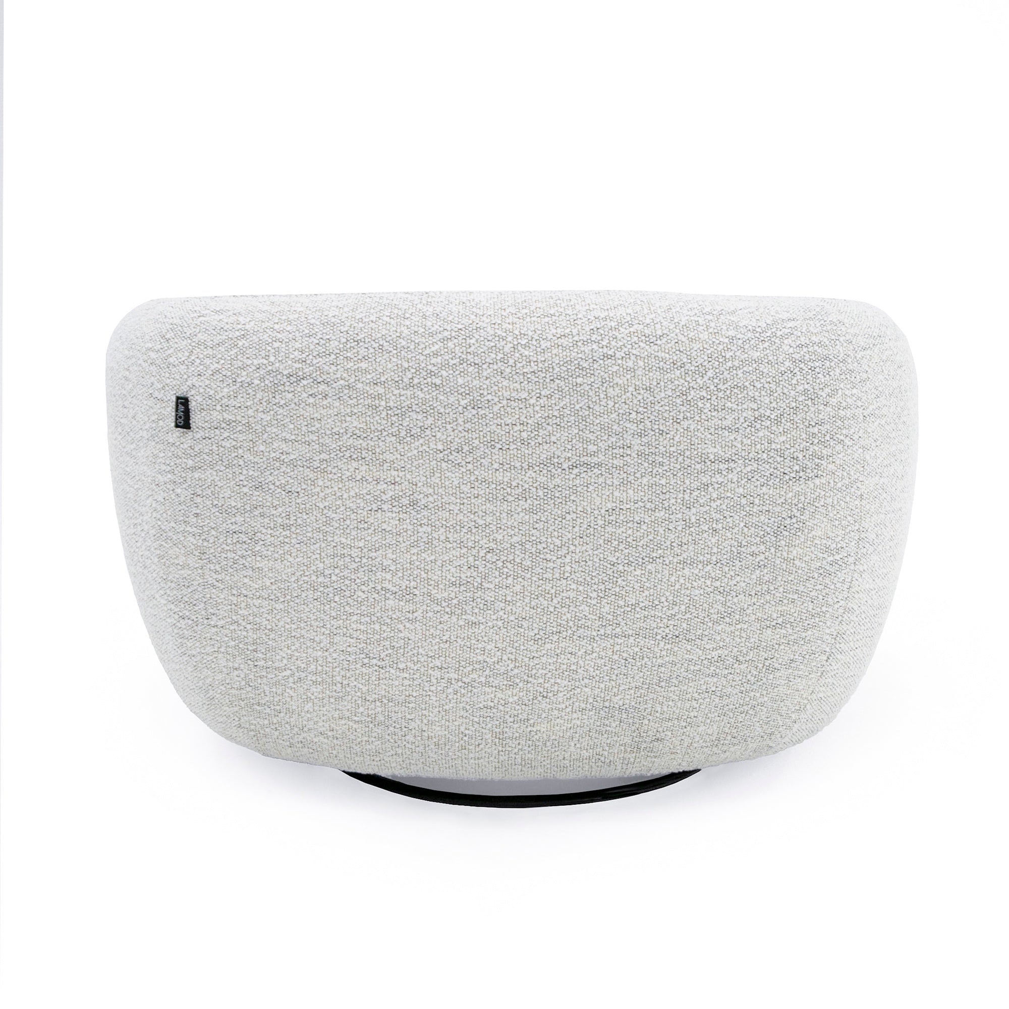 Modrest Omaha - Modern Swivel Off White Fabric Chair