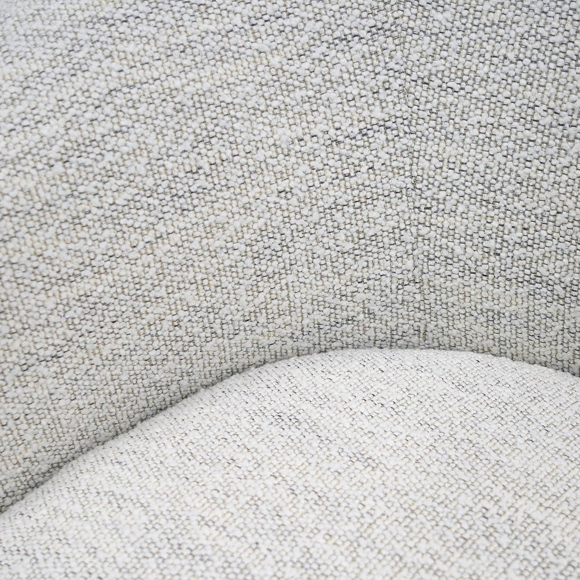 Modrest Omaha - Modern Swivel Off White Fabric Chair