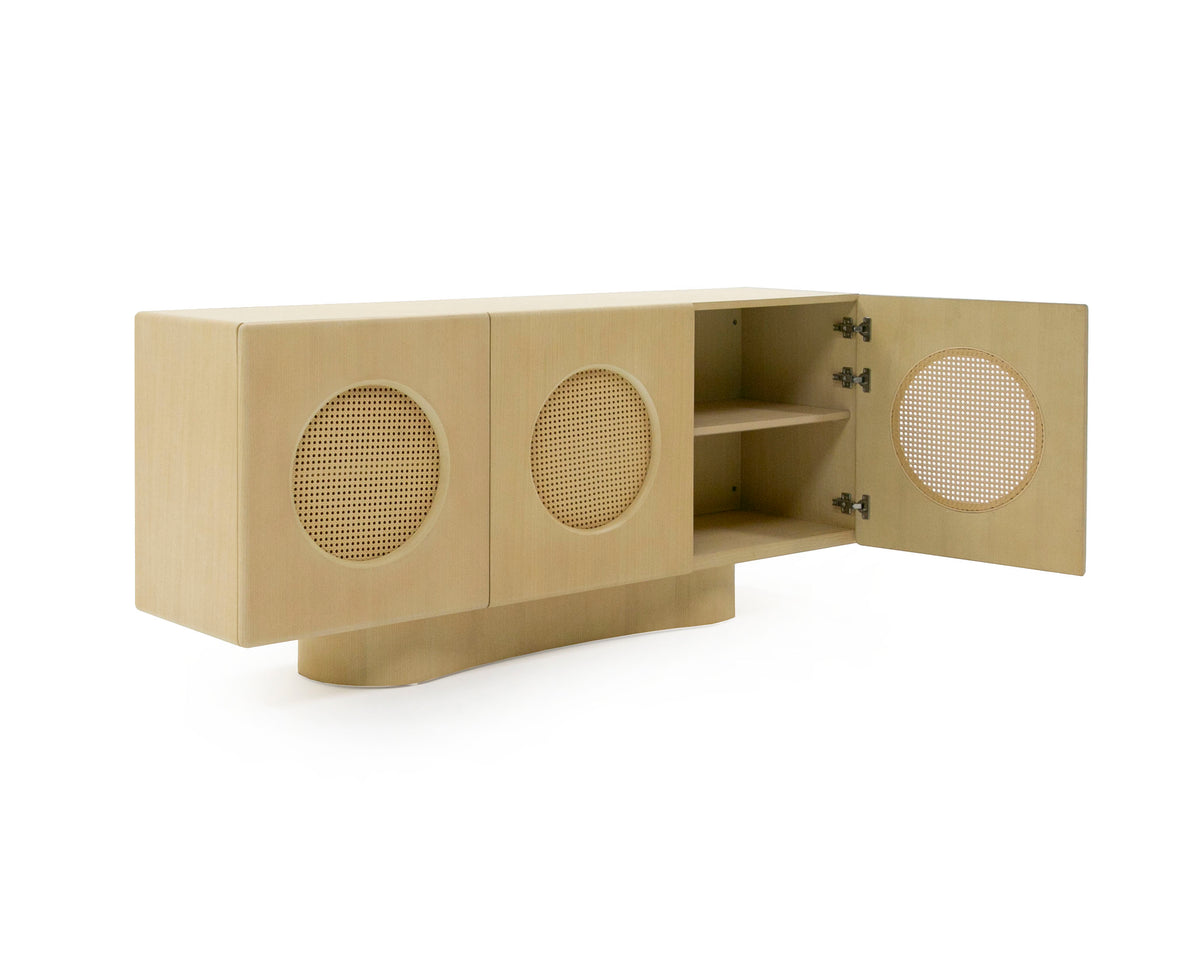 Osaka - Modern Natural Ash + Rattan Buffet