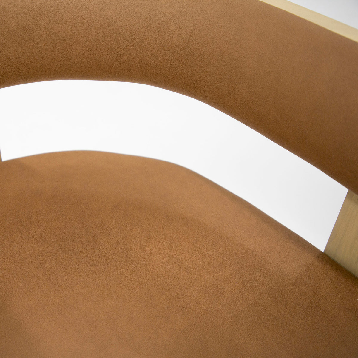 Osaka - Modern Natural Ash + Rust Fabric Dining Chair