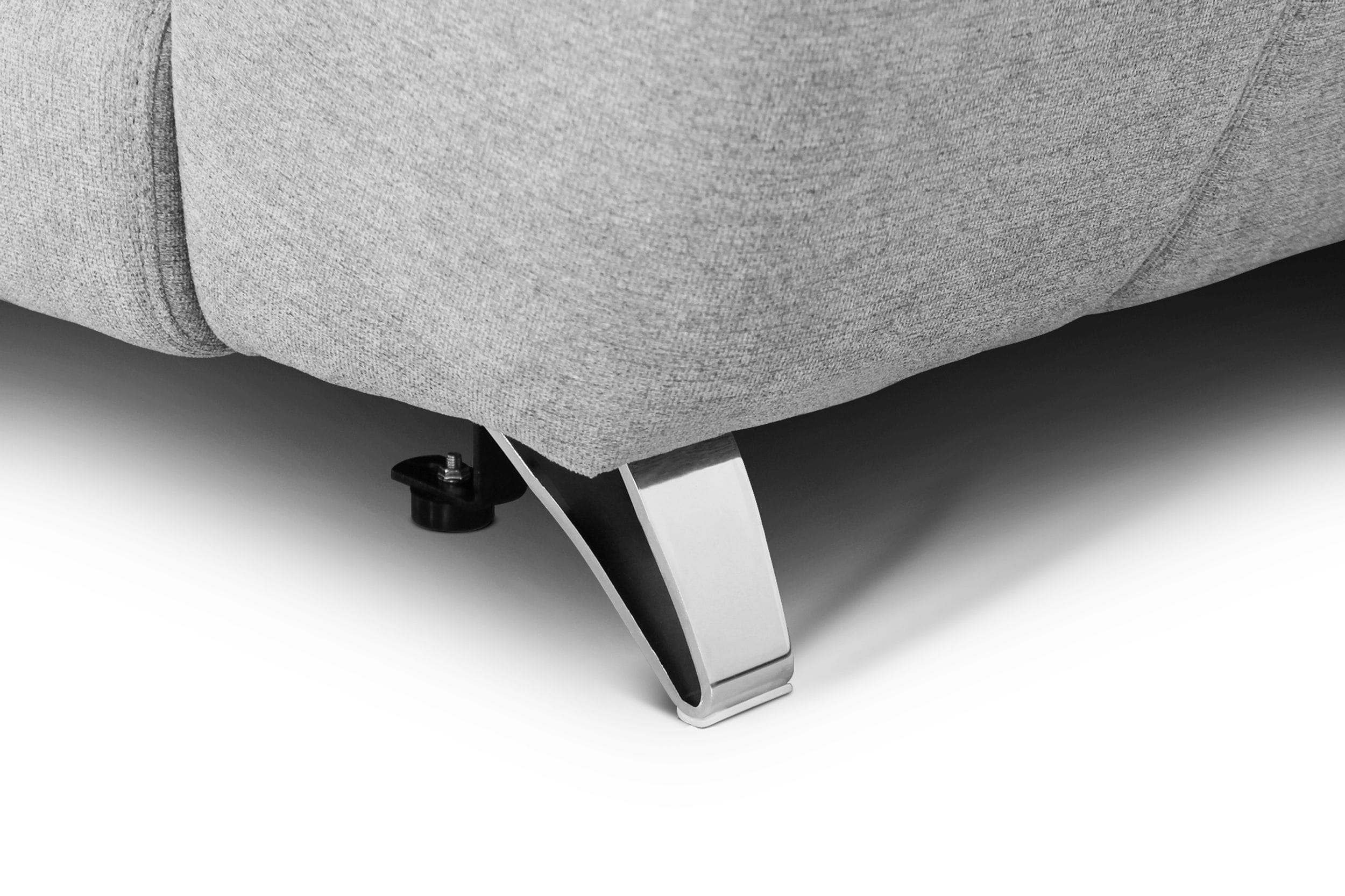 Divani Casa Paul - Contemporary Grey Fabric Loveseat w/ Electric Recliners