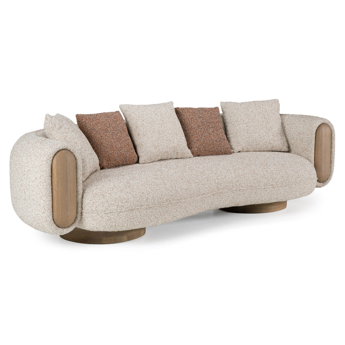 Raywood - Modern Multicolored Boucle Fabric + Ash Sofa - original 1