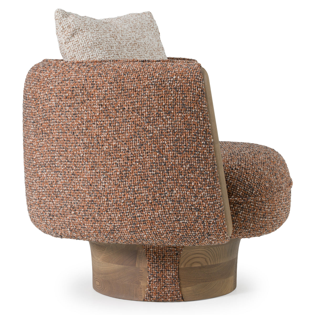Raywood - Modern Multicolored Boucle Fabric + Ash Accent Chair - original 3