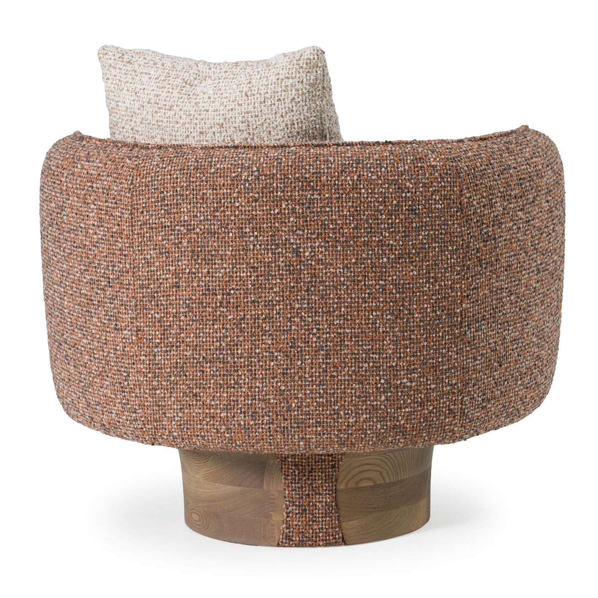 Raywood - Modern Multicolored Boucle Fabric + Ash Accent Chair - original 4