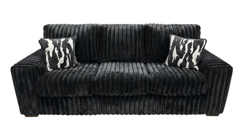 S319 Sofa and Loveseat (Black)