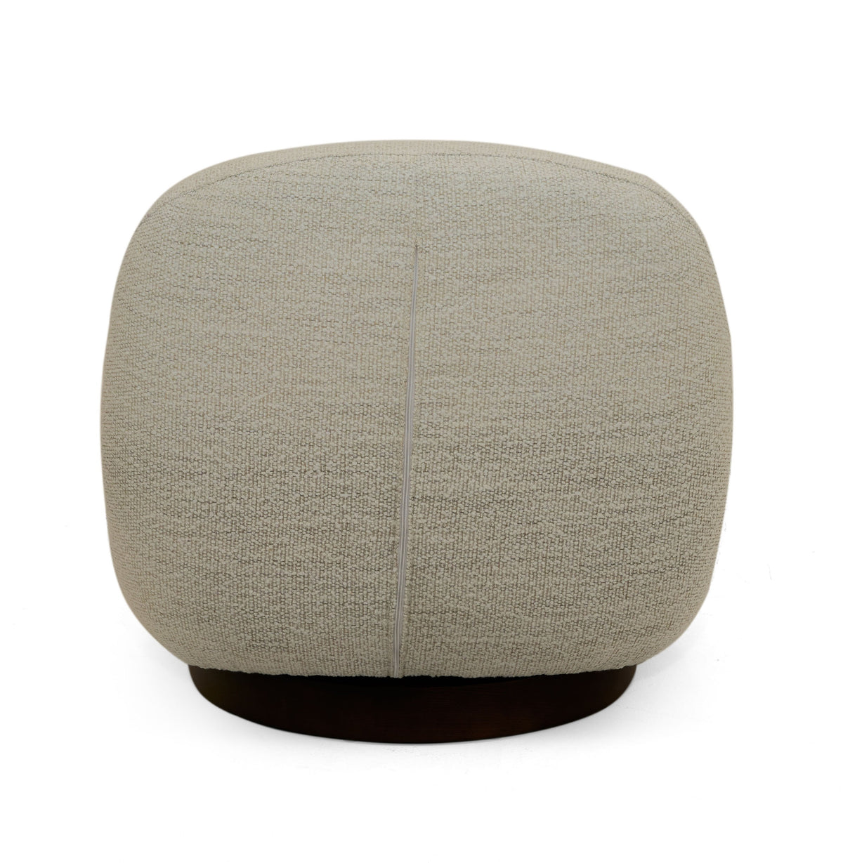 Renee - Modern Cream Fabric Swivel Chair