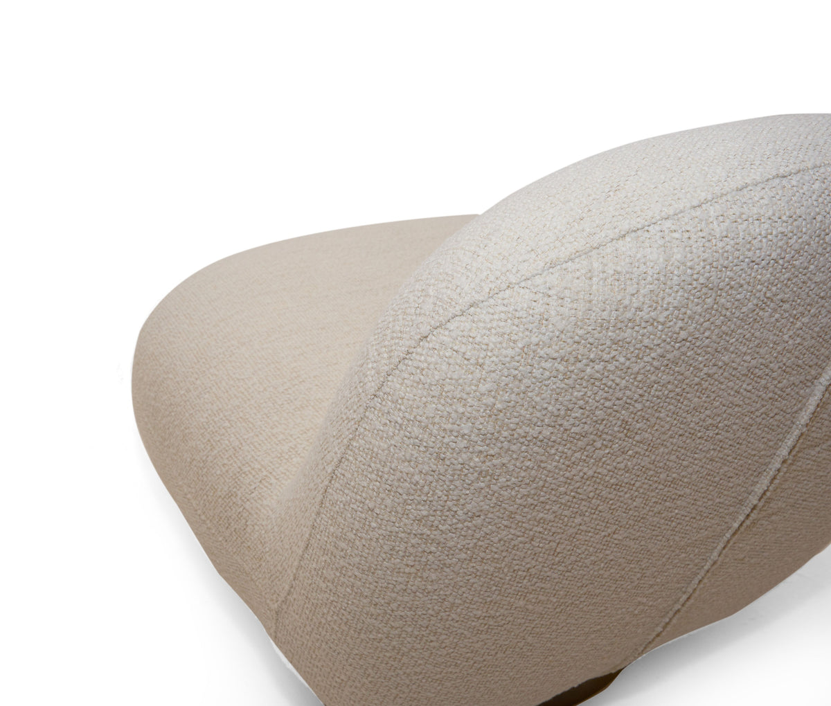 Renee - Modern Cream Fabric Swivel Chair