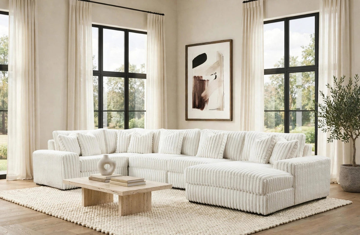 Dune Haven 5-Piece Corduroy Sectional