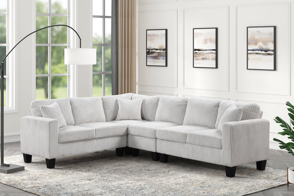 Logan Beige Reversible Sectional