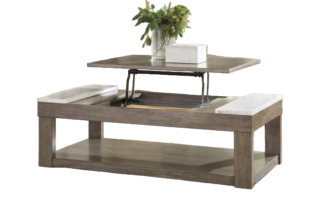 T854-9 Lift Top Cocktail Table (MARBLE TOP)