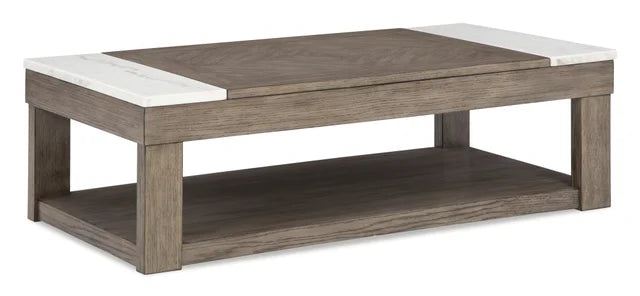 T854-9 Lift Top Cocktail Table (MARBLE TOP)
