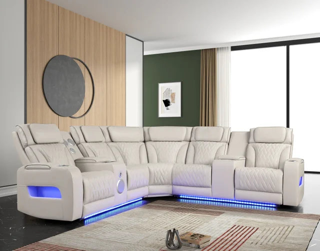 Sahara Sand Power Reclining Sectional
