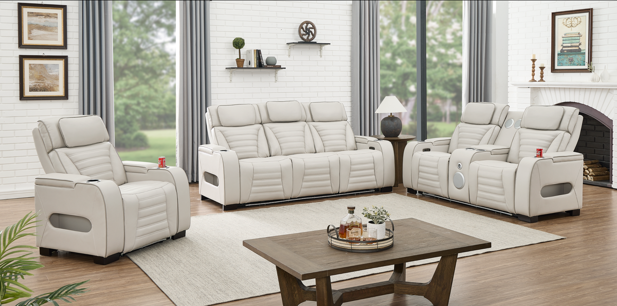 Tokyo Sand 3-Piece Power Reclining Set