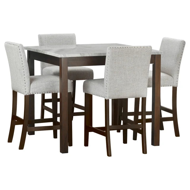 Dior10 - Pub Table + 4 Chair Set