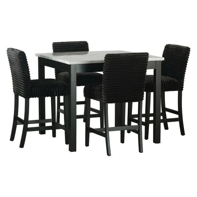 Dior13 - Pub Table + 4 Chair Set