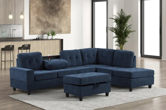 44Heights Reversible Sectional + Ottoman