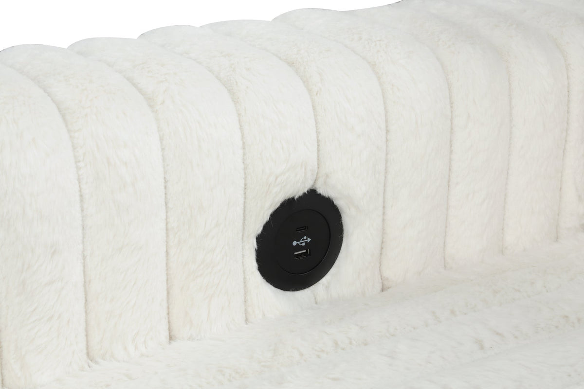 Dune Ever Corduroy Sectional with Pull-Out Bed