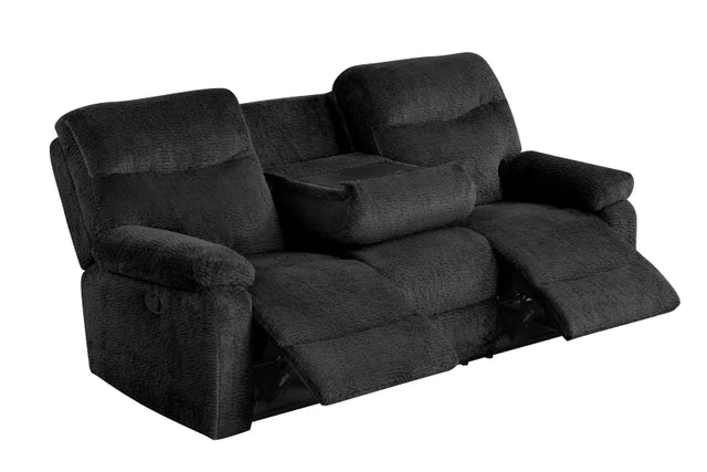 Noir Regent Elite Reclining Sofa, Loveseat & Chair Set - studio shot