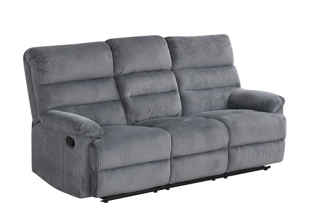 Charcoal Sovereign Elite Reclining Sofa, Loveseat & Chair Set - studio shot