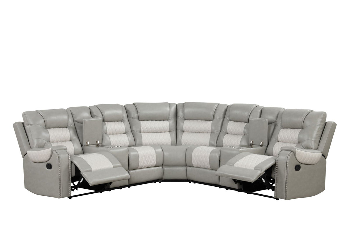 Midnight Noir Reclining Sectional