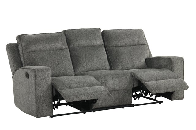 Charcoal Henley Reclining Sofa, Loveseat & Chair Set - studio shot