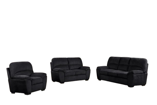 Tiffany10 Black - 2PC or 3PC Living Room Set