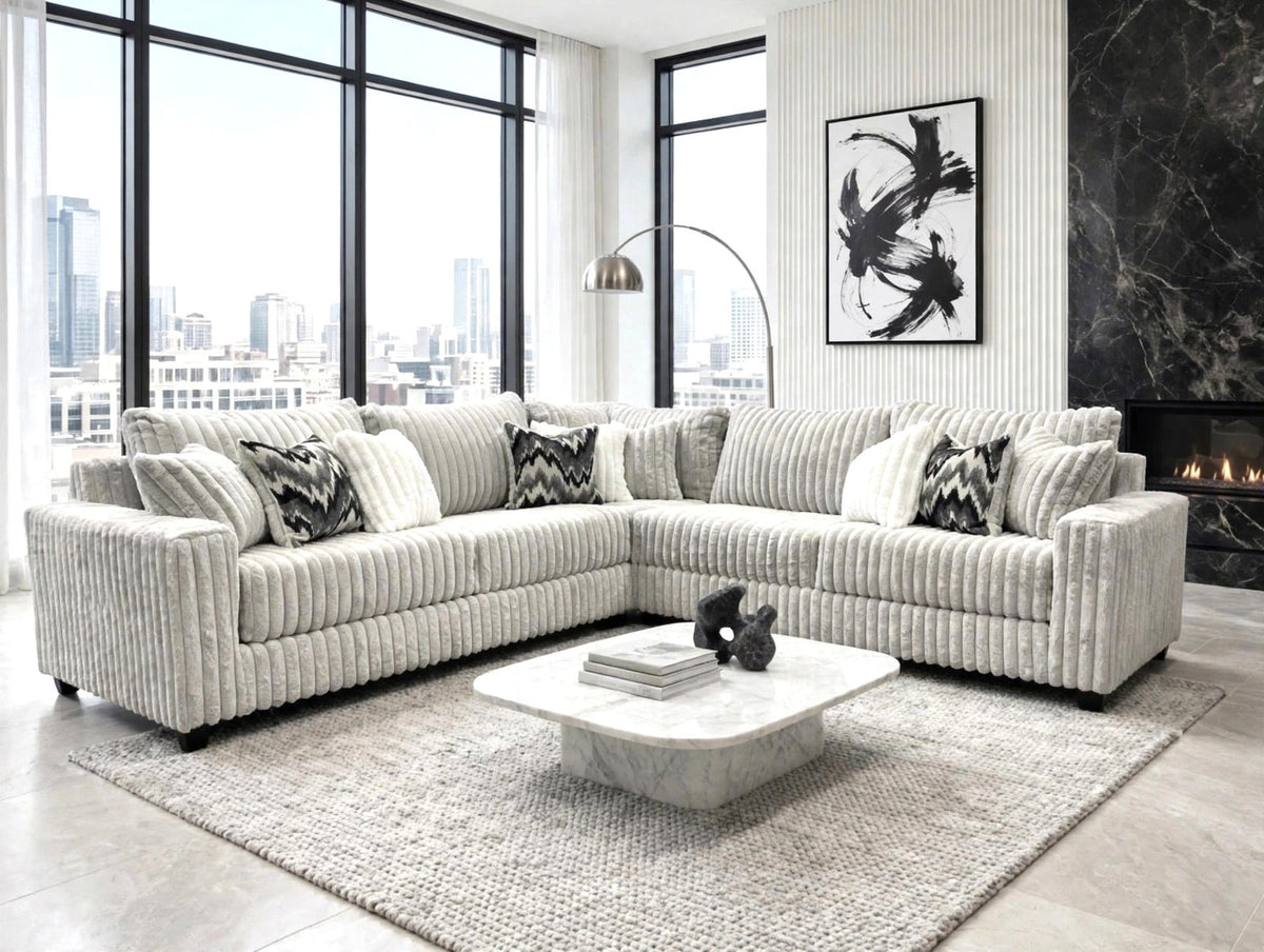 Stone Cloud Oversized Corduroy Sectional