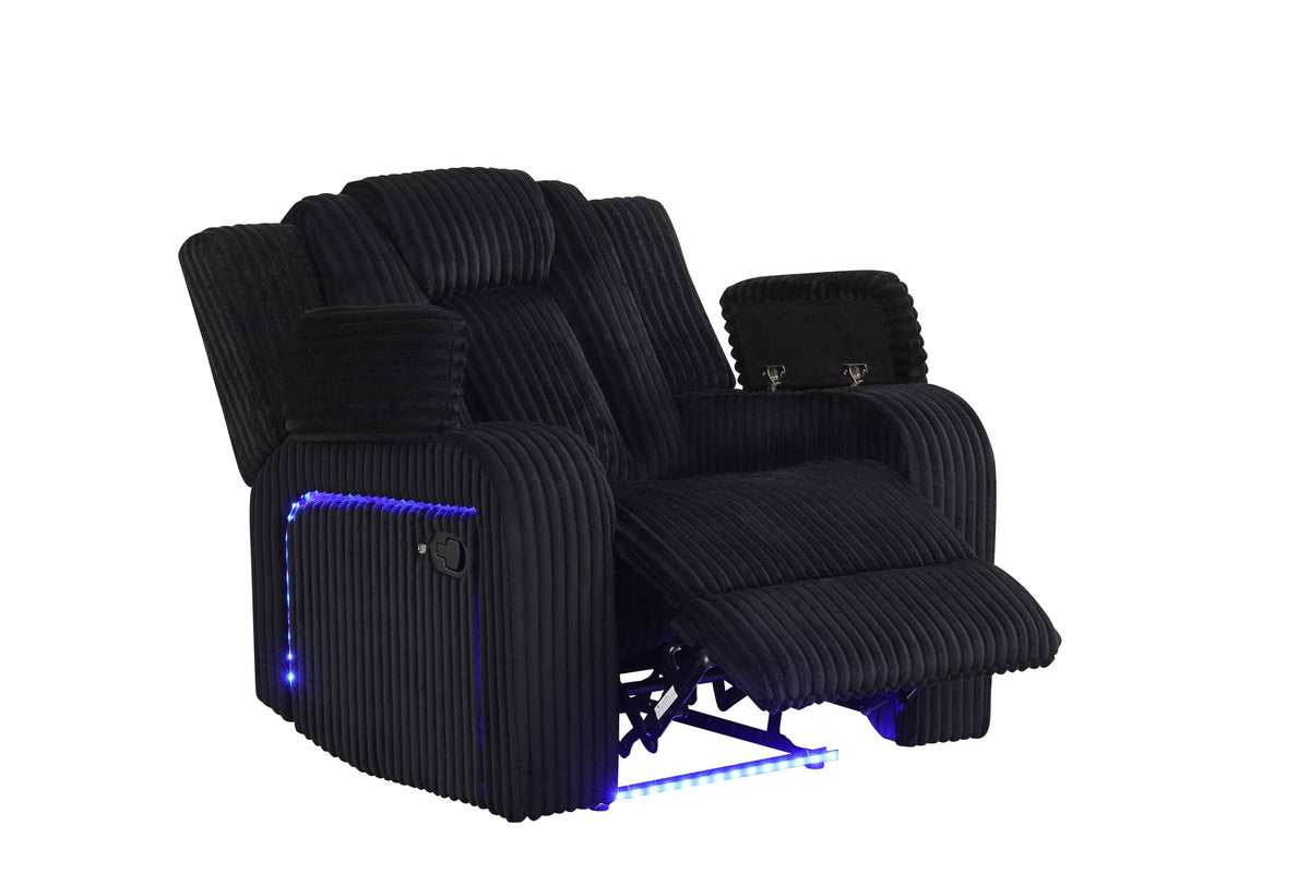 HulkBlack 3-Piece Power Reclining Set