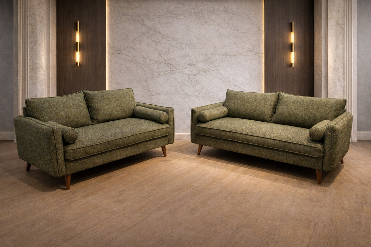 Vanti Green 2-Piece Living Room Set (Sofa & Loveseat)