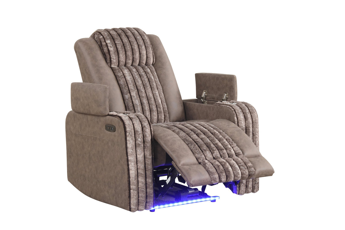 Classic Taupe 3-Piece Power Reclining Set