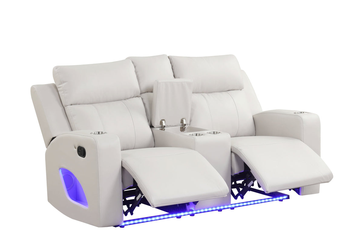 Pinnacle Sand 3-Piece Reclining Living Room Set