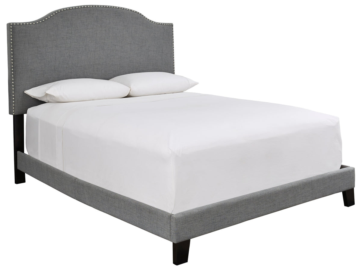 Inigo Gray King Platform Bed