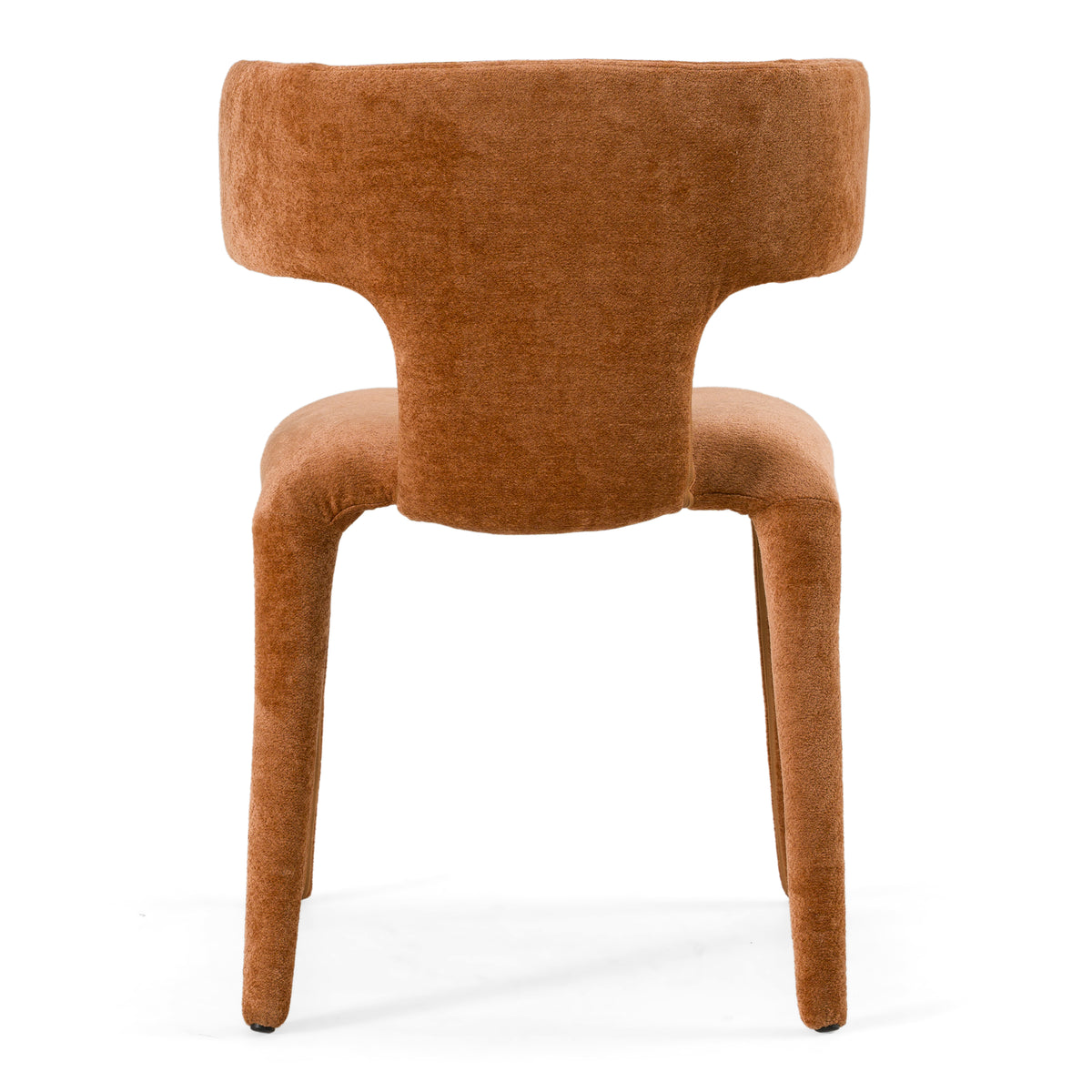 Saehee - Modern Rust Velvet Dining Chair - original 3