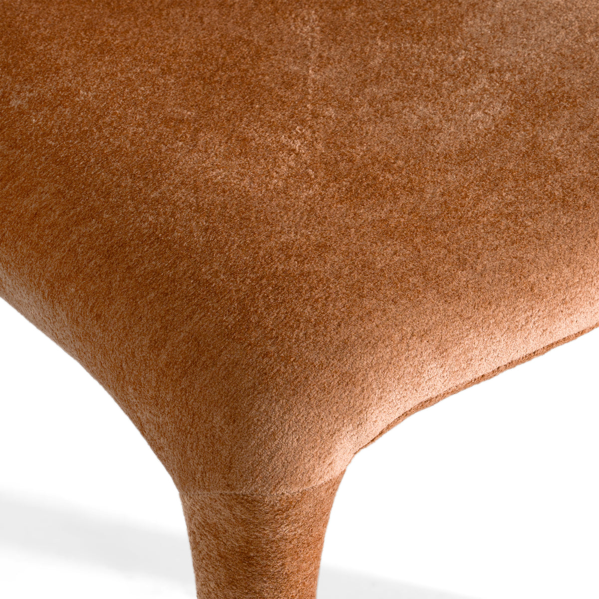 Saehee - Modern Rust Velvet Dining Chair - original 4