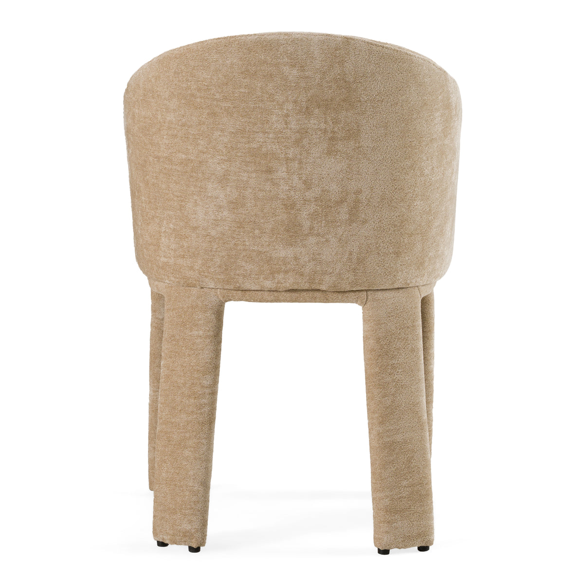 Sarkis - Modern Beige Velvet Dining Chair - original 3