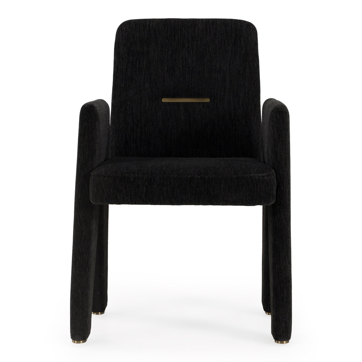 Scahill - Modern Black Fabric Dining Chair - original 1