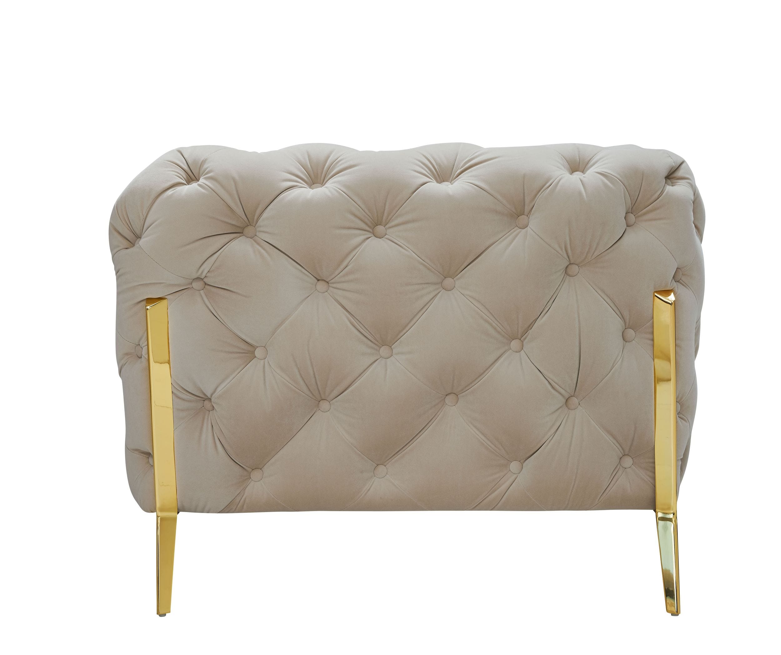 Divani Casa Sheila - Transitional Beige Fabric Chair