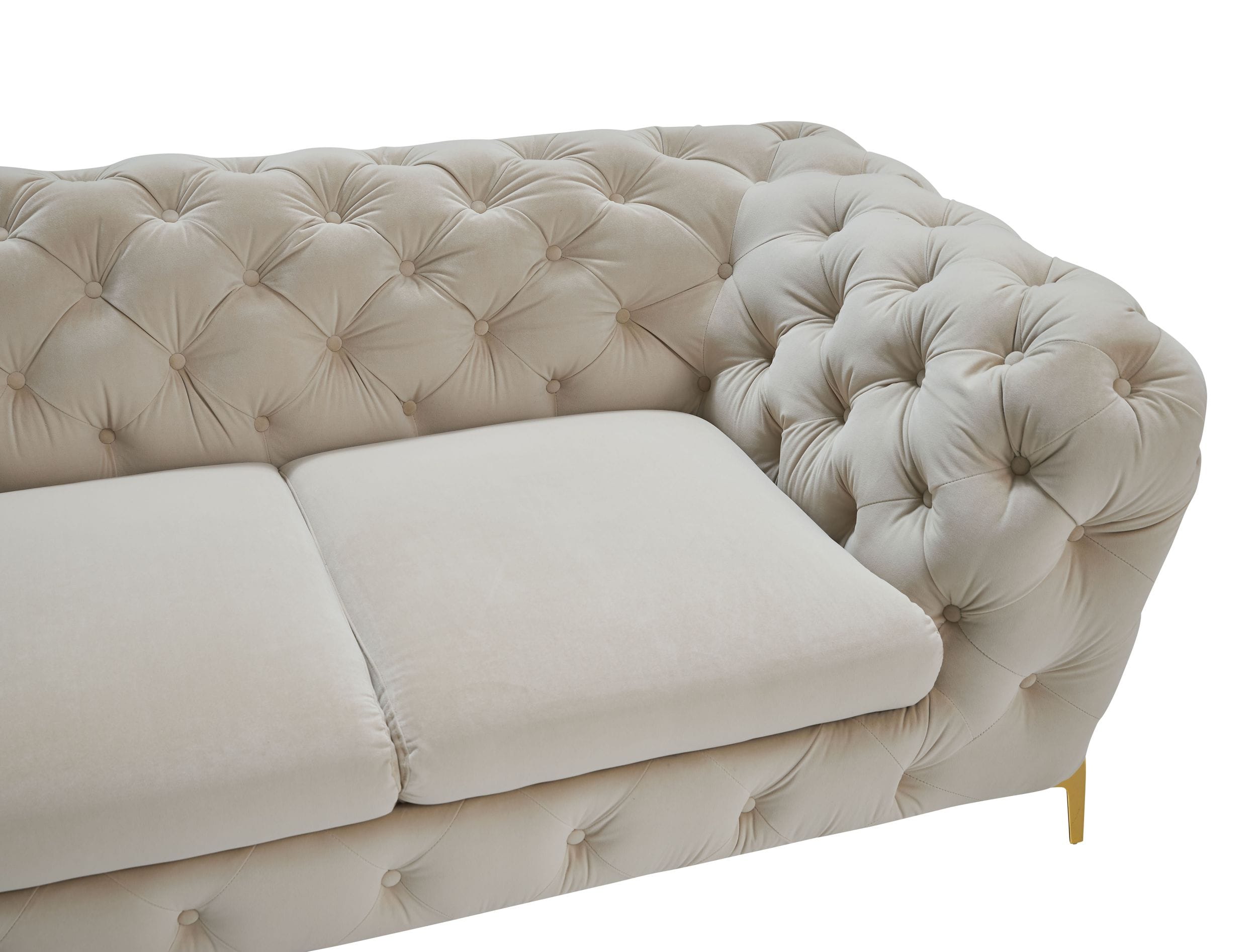 Divani Casa Sheila - Transitional Beige Fabric Chair