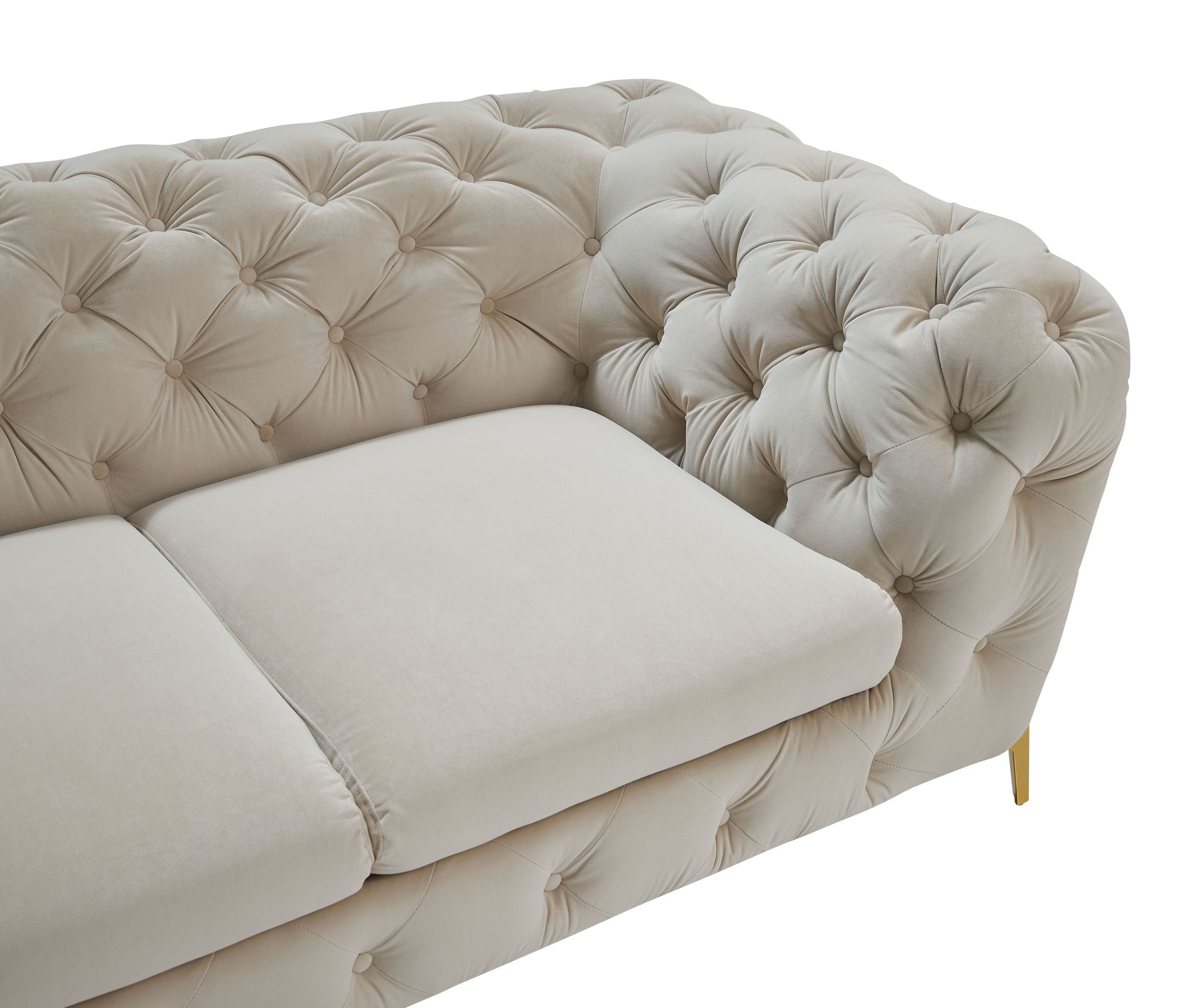Divani Casa Sheila - Transitional Beige Fabric Chair