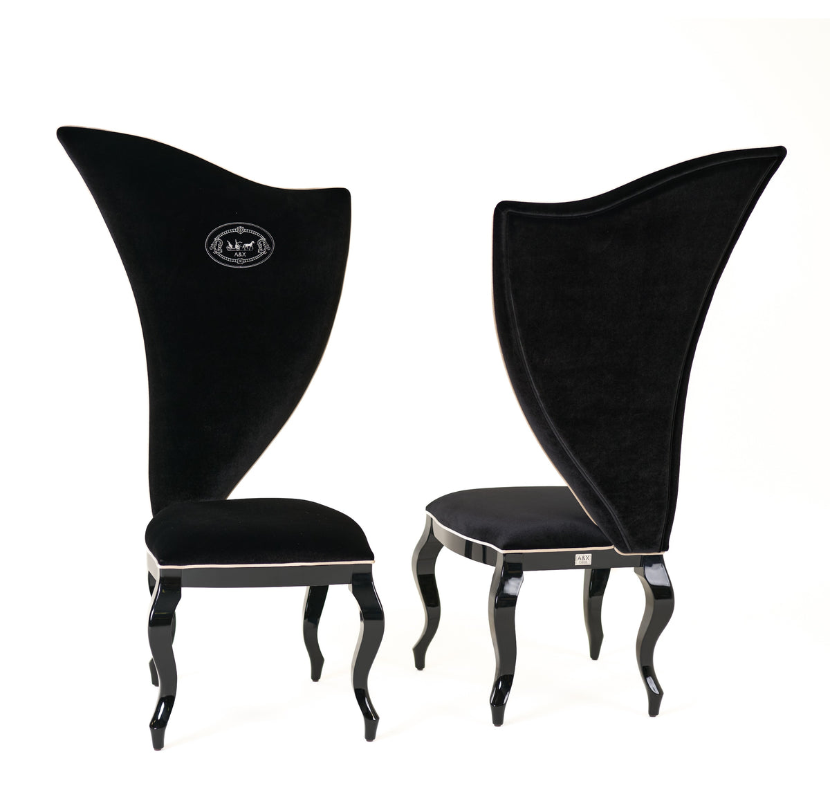 Sovereign - Transitional Black Fabric Chair (Set of 2)