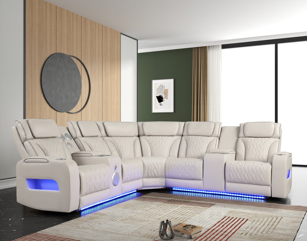 Spain Power Reclining Sectional (Power Headrests)