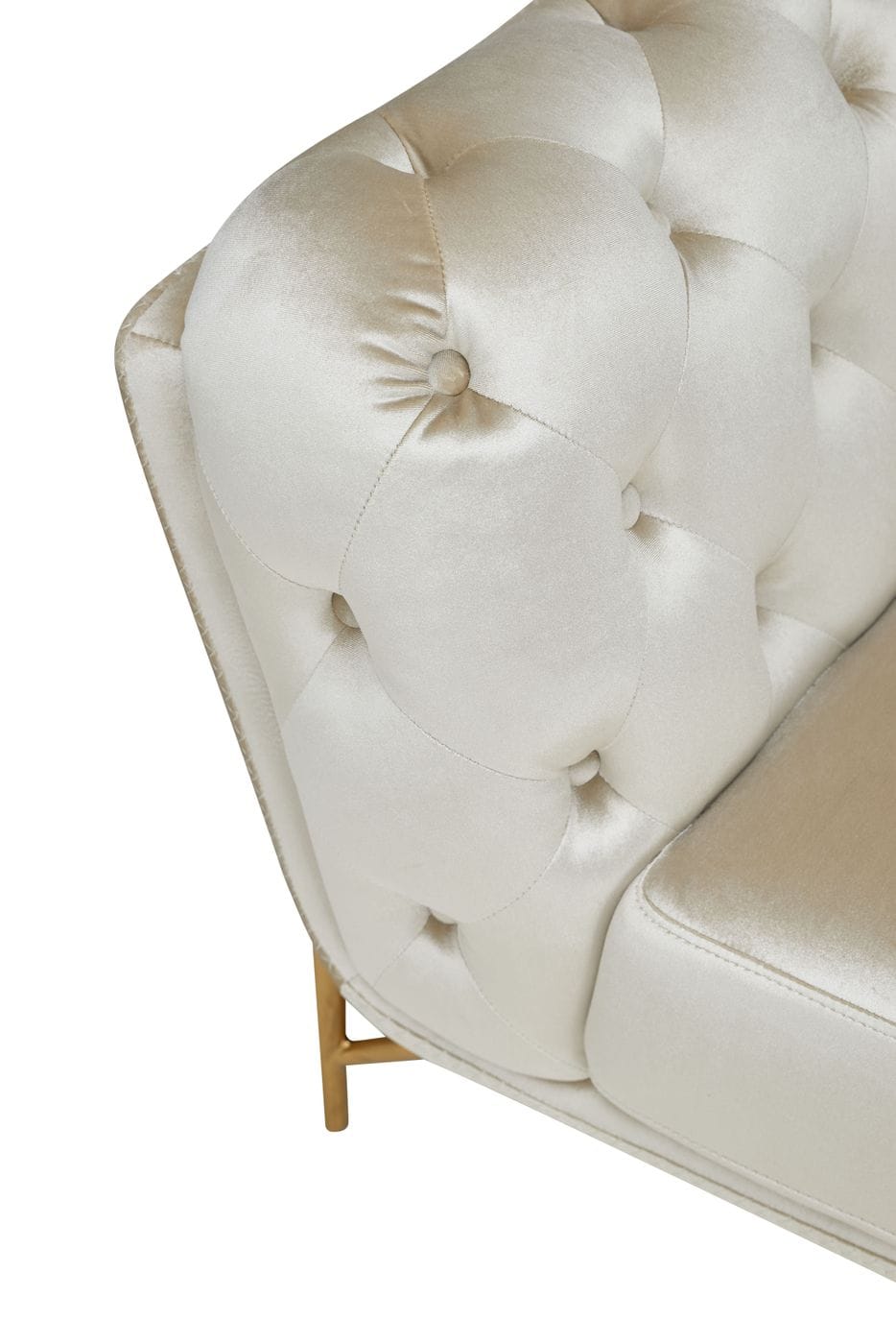 Divani Casa Stella - Transitional Beige Velvet Loveseat