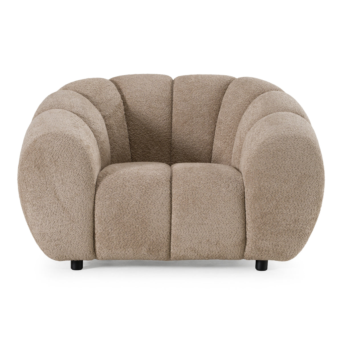 Suki - Modern Taupe Fabric Lounge Chair - original 1
